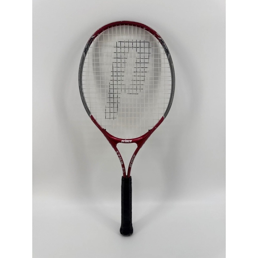 Prince Star 25 Tennis Racquet Youth Junior Red Stability Aluminum Red Silver